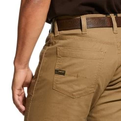 Ariat Rebar Pants: Men's 10030239 Khaki Rebar M4 Low Rise DuraStretch Stackable Straight Leg Pant 9 Ariat Rebar Pants: Men's 10030239 Khaki Rebar M4 Low Rise DuraStretch Stackable Straight Leg Pant -Work Clothes Discount Store 10030239 detail04