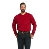 Ariat Rebar Shirts: Men's 10037655 Rio Red Cotton Strong Roughneck Graphic Long Sleeve T-Shirt -Work Clothes Discount Store 10037655 1