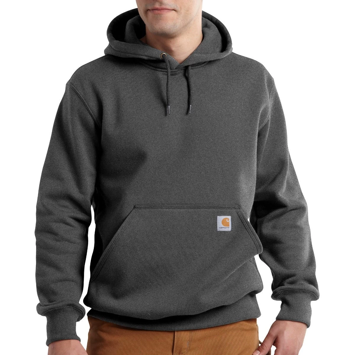 Carhartt Sweatshirts: Men's 100615 026 Carbon Grey Paxton Rain Defender Hooded Sweatshirt 4 Carhartt Sweatshirts: Men's 100615 026 Carbon Grey Paxton Rain Defender Hooded Sweatshirt - Image 2