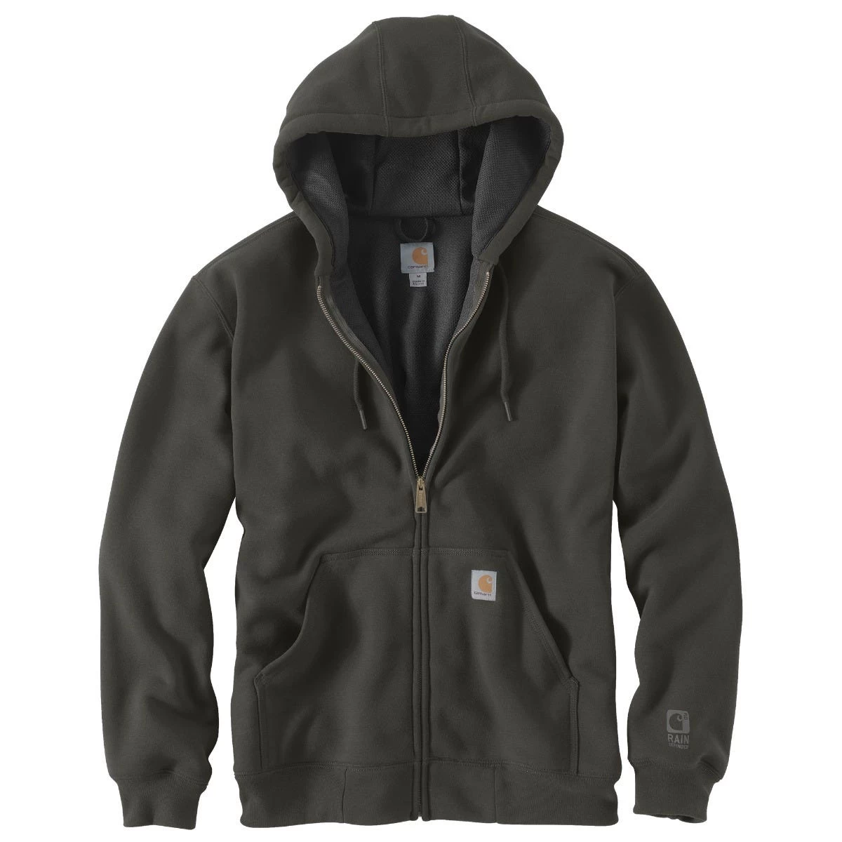 Carhartt Sweatshirts: Men's 100632 306 Peat Rutland Zip Up Hooded Sweatshirt 3 Carhartt Sweatshirts: Men's 100632 306 Peat Rutland Zip Up Hooded Sweatshirt