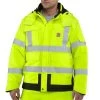 Carhartt Jacket: Mens 100787 323 Brite Lime High Viz Class 3 Sherwood Jacket -Work Clothes Discount Store 100787