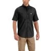 Carhartt Men's Shirt: 102537 001 Black Short Sleeve Rugged Professional -Work Clothes Discount Store 102537001