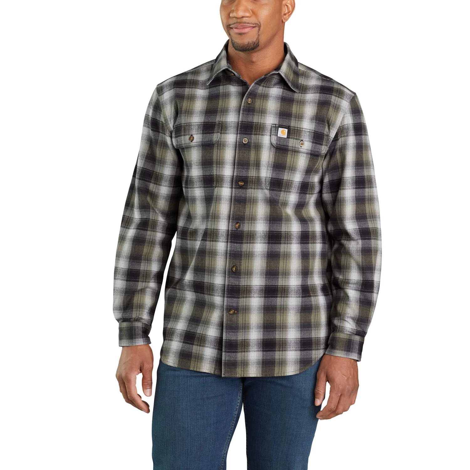 Carhartt Workwear: Men's 103822 001 Hubbard Flannel LS Shirt 4 Carhartt Workwear: Men's 103822 001 Hubbard Flannel LS Shirt - Image 2