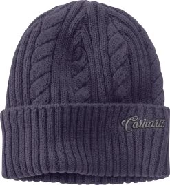 Carhartt Hats: Women's 104397 V10 Graystone Rib Knit Fisherman Beanie