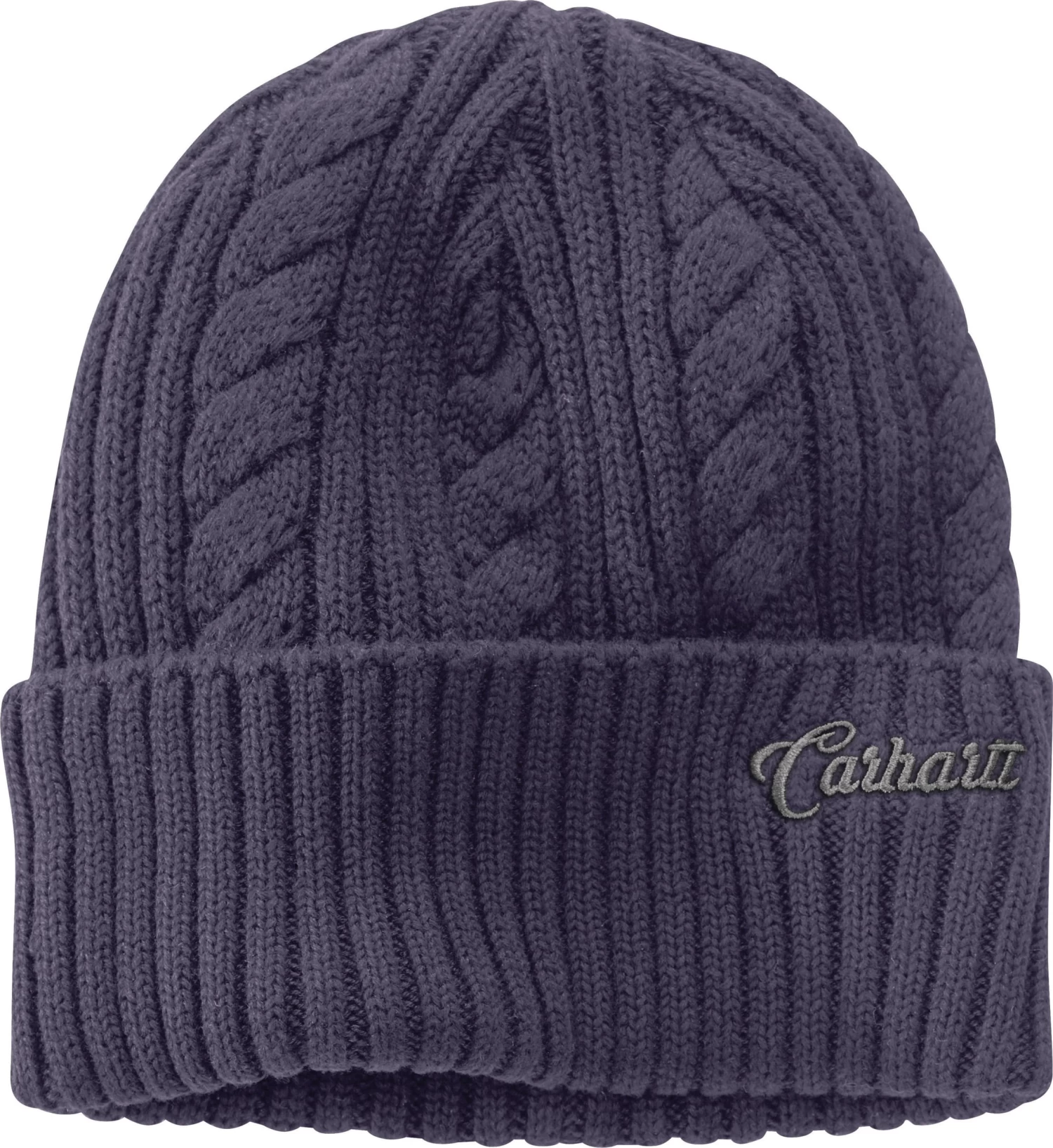 Carhartt Hats: Women's 104397 V10 Graystone Rib Knit Fisherman Beanie 3 Carhartt Hats: Women's 104397 V10 Graystone Rib Knit Fisherman Beanie