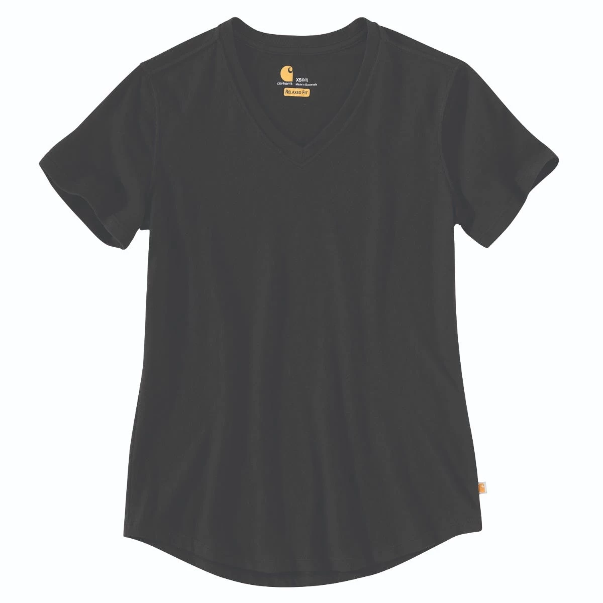 Carhartt Shirts: Women's 104406 N04 Black Relaxed Fit V Neck Short Sleeve T-Shirt 4 Carhartt Shirts: Women's 104406 N04 Black Relaxed Fit V Neck Short Sleeve T-Shirt - Image 2