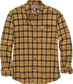 Carhartt Shirts: Men's 104448 Y11 Yellowstone Relaxed Fit Flannel Plaid Shirt