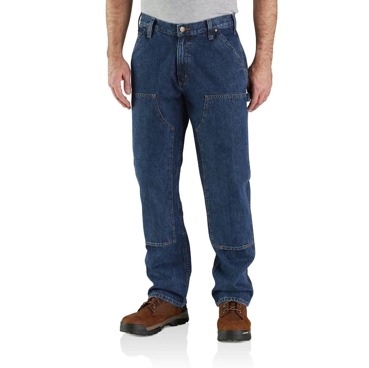 Carhartt Jeans: Men's 104944 H45 Canal Loose Fit Double Front Utility Logger Work Jean 3 Carhartt Jeans: Men's 104944 H45 Canal Loose Fit Double Front Utility Logger Work Jean