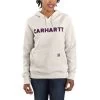 Carhartt Sweatshirts: Women's 105194 W03 Malt Relaxed Fit Midweight Logo Graphic Sweatshirt -Work Clothes Discount Store 105194 w03
