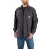 Carhartt Shirts: Men's 105419 029 Shadow Rugged Flex Canvas Fleece-Lined Shirt Jacket