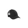 CornerStone Hats: CS811 BLK Black Canvas Mesh Back Cap -Work Clothes Discount Store 10870 black 8 cs811blackflatright 337wedit