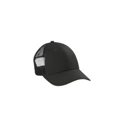 CornerStone Hats: CS811 BLK Black Canvas Mesh Back Cap