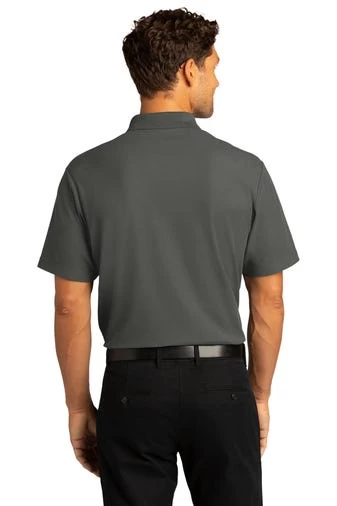 Port Authority Shirts: Men's K810 SGY Storm Grey SuperPro React Polo Shirt 6 Port Authority Shirts: Men's K810 SGY Storm Grey SuperPro React Polo Shirt - Image 4