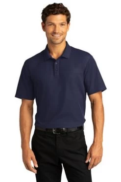 Port Authority Shirts: Men's K810 TNVY True Navy SuperPro React Polo Shirt