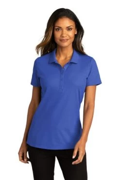 Port Authority Shirts: Women's LK810 TRYL True Royal SuperPro React Polo Shirt