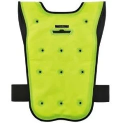 Ergodyne Vest: 6687 Lime Chill Its Economy Dry Evaporative Cooling Vest
