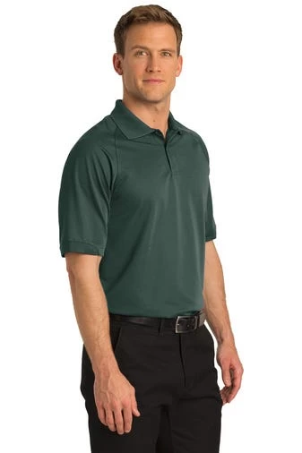 Port Authority Shirts: Men's K525 DGN Moisture-Wicking Dry Zone Dark Green Ottoman Polo Shirt 4 Port Authority Shirts: Men's K525 DGN Moisture-Wicking Dry Zone Dark Green Ottoman Polo Shirt - Image 2