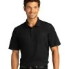 Port Authority Shirts: Men's K810 DBK Deep Black SuperPro React Polo Shirt -Work Clothes Discount Store 1ojoisf aoihfs
