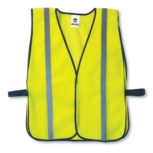 Ergodyne Vest: 8020HL Lime GloWear Non Certified Standard Hi Visibility Vest 3 Ergodyne Vest: 8020HL Lime GloWear Non Certified Standard Hi Visibility Vest