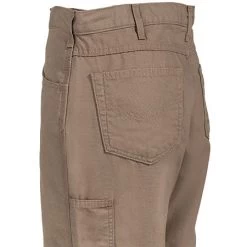 Carhartt Jeans: Men's Khaki Flame-Resistant Canvas Jeans FRB159 GKH