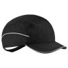 Ergodyne Caps: Men's 8965 Black Skullerz Short Brim W/ LED Lighting Bump Cap -Work Clothes Discount Store 23368 8955 lightweight bump cap with led lighting black short 3q