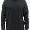 Cat Apparel: Men's 2511780 10121 Pitch Black Long Sleeve Viraloff Gaiter Tee -Work Clothes Discount Store 2511780 10121 4
