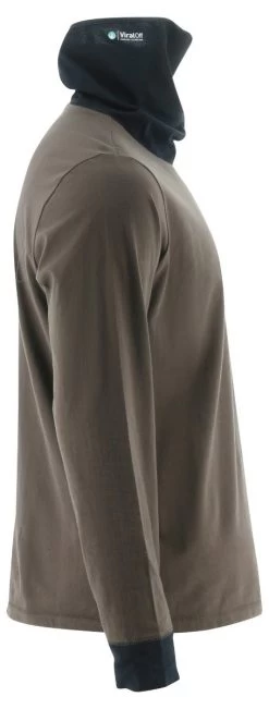 Cat Apparel: Men's 2511780 12670 Drizzle Long Sleeve Viraloff Gaiter Tee -Work Clothes Discount Store 2511780 12670 1