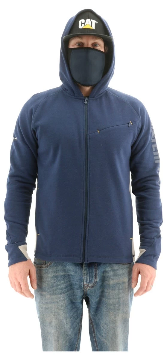 CAT Apparel: Men's 2910489 10118 Detroit Blue Viraloff Hooded Sweatshirt 3 CAT Apparel: Men's 2910489 10118 Detroit Blue Viraloff Hooded Sweatshirt