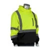 PIP Sweatshirts: Men's 323 1350B LY Hi-Vis Yellow ANSI Type R Class 3 Hooded Pullover Sweatshirt