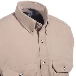 Bulwark Shirts: Men's SMU2 KH Flame-Resistant Khaki Work Shirt 7 Bulwark Shirts: Men's SMU2 KH Flame-Resistant Khaki Work Shirt -Work Clothes Discount Store 3 6