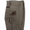 Wrangler Riggs Jeans: Men's Bark Brown 3W020 BR Cotton Ripstop Carpenter Jeans