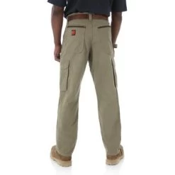 Wrangler Riggs Pants: Men's Bark 3W060 BR Ripstop Ranger Pants -Work Clothes Discount Store 3w060br bb01 swbb prd