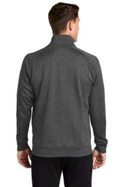 Sport-Tek Sweatshirts: Men's F247 GRA Graphite Heather Tech Fleece 1/4-Zip Pullover -Work Clothes Discount Store 4718 gphheather 2 f247gphheathermodelback1 337w
