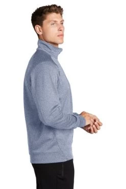 Sport-Tek Sweatshirts: Men's F247 GRY Grey Heather Tech Fleece 1/4-Zip Pullover 8 Sport-Tek Sweatshirts: Men's F247 GRY Grey Heather Tech Fleece 1/4-Zip Pullover -Work Clothes Discount Store 4718 greyhthr 3 f247greyhthrmodelside1 337w