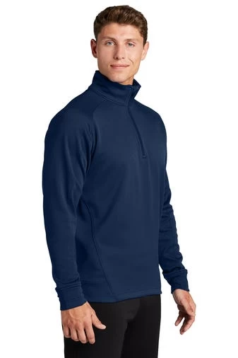 Sport-Tek Sweatshirts: Men's F247 NVY True Navy Tech Fleece 1/4-Zip Pullover 4 Sport-Tek Sweatshirts: Men's F247 NVY True Navy Tech Fleece 1/4-Zip Pullover - Image 2