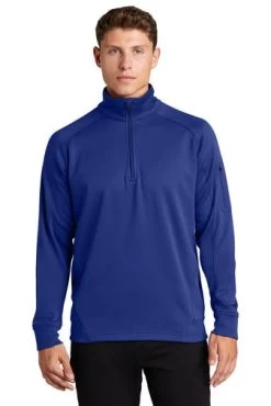 Sport-Tek Sweatshirts: Men's F247 RYL True Royal Tech Fleece 1/4-Zip Pullover -Work Clothes Discount Store 4718 trueroyal 1 f247trueroyalmodelfront1 337w