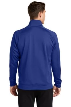 Sport-Tek Sweatshirts: Men's F247 RYL True Royal Tech Fleece 1/4-Zip Pullover -Work Clothes Discount Store 4718 trueroyal 2 f247trueroyalmodelback1 337w