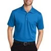 Port Authority Shirts: Men's K527 VB Vivid Blue Tech Pique Polo -Work Clothes Discount Store 4724 vividblue 1 k527vividbluemodelfront1 1200w