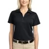 Port Authority Shirts: Women's L527 BLK Black Tech Pique Polo