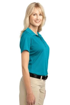 Port Authority Shirts: Women's L527 DTB Deep Teal Blue Ladies Tech Pique Polo 6 Port Authority Shirts: Women's L527 DTB Deep Teal Blue Ladies Tech Pique Polo -Work Clothes Discount Store 4725 deeptealblue 3 l527deeptealbluemodelside 1200w