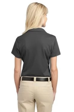 Port Authority Shirts: Women's L527 GS Grey Smoke Tech Pique Polo -Work Clothes Discount Store 4725 greysmoke 2 l527greysmokemodelback 337w
