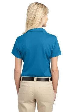 Port Authority Shirts: Women's L527 VB Vivid Blue Ladies Tech Pique Polo -Work Clothes Discount Store 4725 vividblue 2 l527vividbluemodelback 1200w