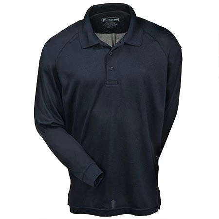 5.11 Tactical Shirts: Men's Long Sleeve Navy Polo Shirt 72049 724 4 5.11 Tactical Shirts: Men's Long Sleeve Navy Polo Shirt 72049 724 - Image 2