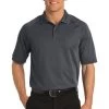 Port Authority Shirts: Men's TLK525 IG Iron Grey Tall Dry Zone Ottoman Polo -Work Clothes Discount Store 5622 irongrey 1 tlk525irongreymodelfront2 337w