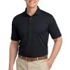 Port Authority Shirts: Men's TLK527 BLK Black Tall Tech Pique Polo -Work Clothes Discount Store 5627 black 1 tlk527blackmodelfront 337w