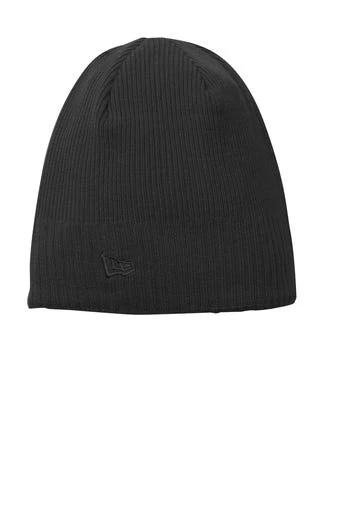 New Era Hats: Men's NE900 BLK Black Knit Beanie 3 New Era Hats: Men's NE900 BLK Black Knit Beanie