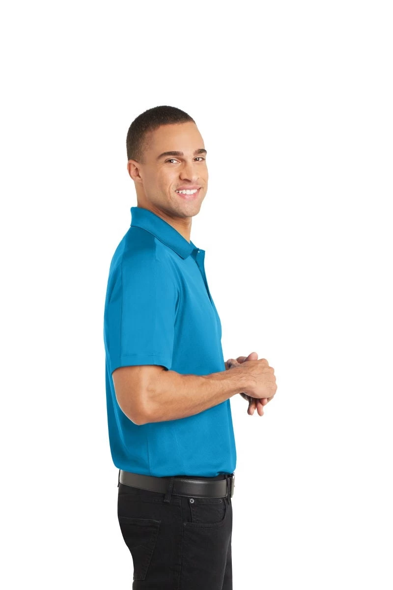 Port Authority Shirts: Men's K569 BW Blue Wake Diamond Jacquard Polo 5 Port Authority Shirts: Men's K569 BW Blue Wake Diamond Jacquard Polo - Image 3