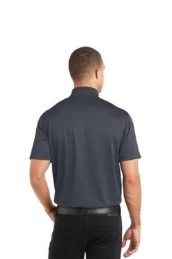 Port Authority Shirts: Men's K569 GPH Graphite Diamond Jacquard Polo -Work Clothes Discount Store 6589 graphite 2 k569graphitemodelback 337w