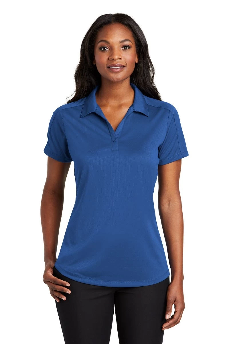 Port Authority Shirts: Women's L569 TB True Blue Ladies Diamond Jacquard Polo 3 Port Authority Shirts: Women's L569 TB True Blue Ladies Diamond Jacquard Polo