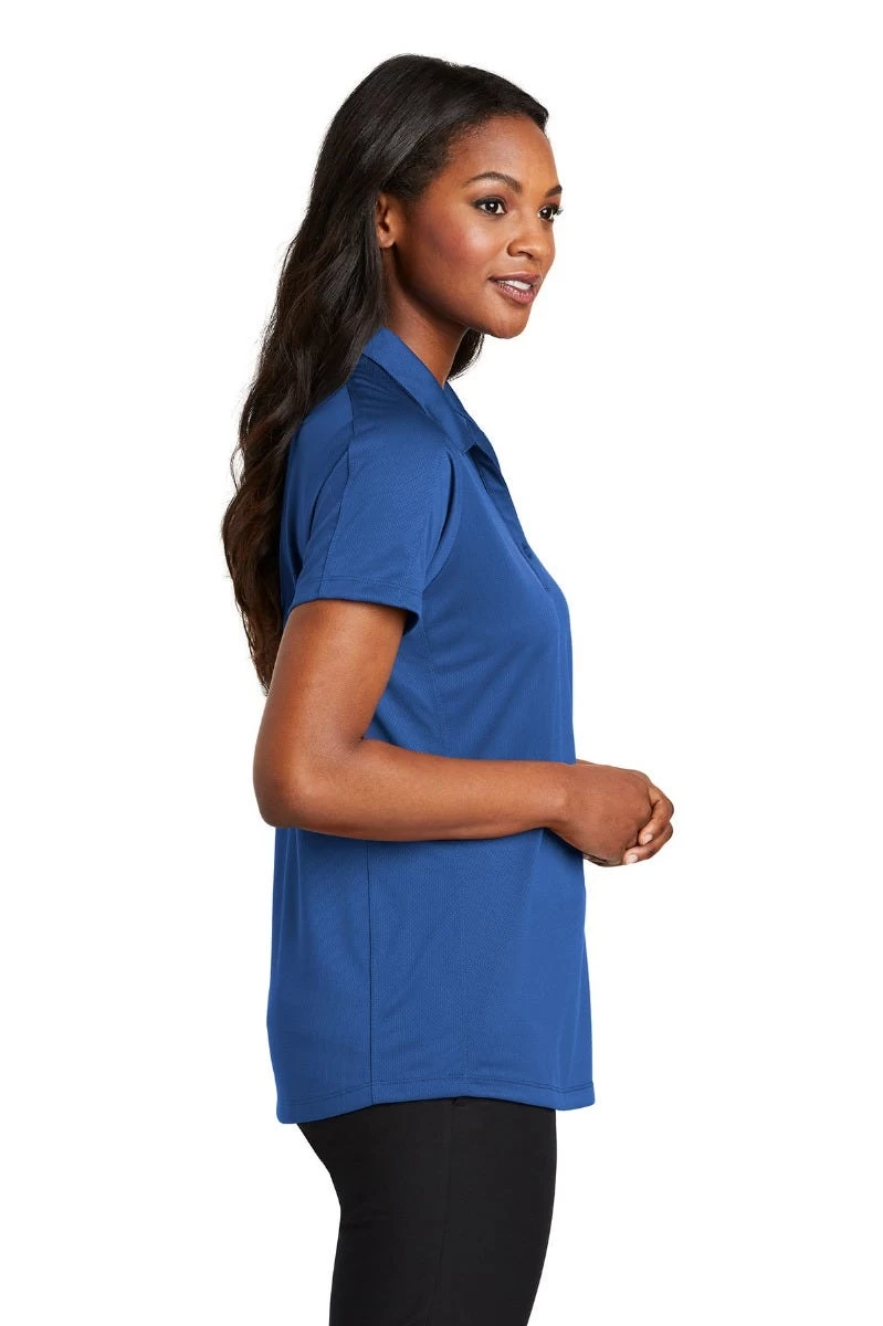 Port Authority Shirts: Women's L569 TB True Blue Ladies Diamond Jacquard Polo 4 Port Authority Shirts: Women's L569 TB True Blue Ladies Diamond Jacquard Polo - Image 2